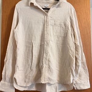 J.Crew Cream Button-Up Shirt